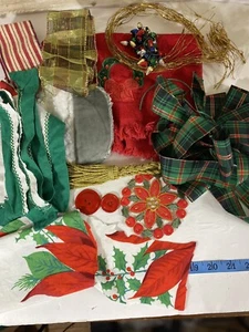 Christmas Slow Stitch Junk Journal Kit Scrapbooking Supplies Lot Xmas Trims - Picture 1 of 7