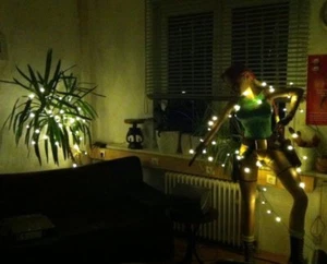 Lichterkette mit 50 LED Weihnachtskette Lichtkette Weihnachtsbaumbeleuchtung NEU - Bild 1 von 1