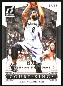 2014-15 Donruss Court Kings Stat Line Career #24 Deron Williams /87
