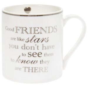Fine China Mug - Friends are like stars. Lovely Gift For Your Special Friend NEW