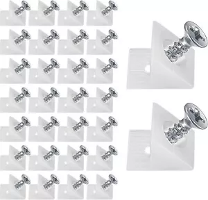 100 stk Rückwandverbinder Schubladenboden Halter Stabilisatoren Schraube - Bild 1 von 15