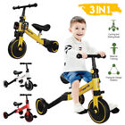 3 in 1 Kids Tricycle Toddler Balance Bike Ride on Toys Toddler Child Push Trike