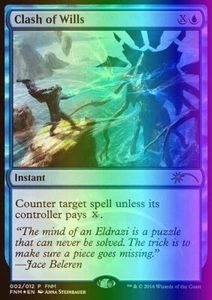 MTG Magic the Gathering Clash of Wills (2/12) Friday Night Magic 2016 LP FOIL - Picture 1 of 1