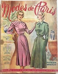 Modes de Paris n° 164 du 3 Février 1950 revue couture mode pour femme - Picture 1 of 5