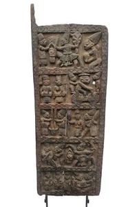 Puerta Palacio Yoruba Calidad Museo. Muy antiguo, raro y bien usado. 148 cm. Nigeria - Imagen 1 de 24