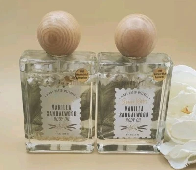 2~ Aceite corporal de sándalo vainilla raíces de hierba bienestar a base de plantas 4 fl nuevo  Foto 1 de 3
