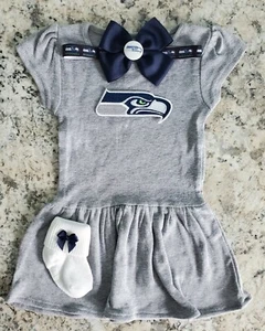 Seahawks infant/baby clothes Seahawks baby gift Seattle football baby clothes - Picture 1 of 3