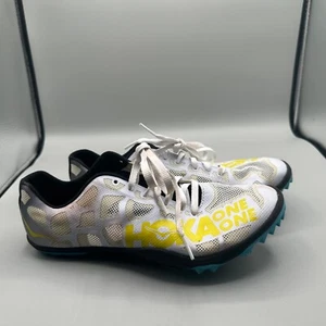 Hoka One One Rocket MD Track Running Shoes Spikes White Women's Sz 8.5 - Picture 1 of 10