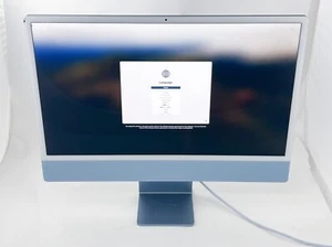 2023 Apple iMac 24" M3 Chip 8GB RAM 256GB SSD 10-Core GPU Blau Ist-Zustand - Bild 1 von 8