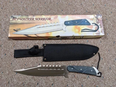 Cubiertos Sky Walker Warrior Frost 18-359BLPW cuchillo hoja de acero funda de nailon de 10" Foto 1 de 4