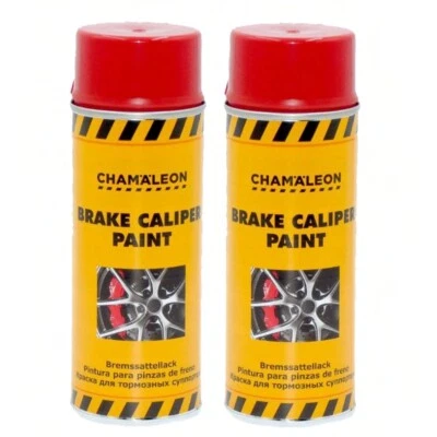 Bremssattellack Rot  2 x 400ml Spray glänzend 1K Sattelfarbe CALIPER Chamäleon - Bild 1 von 4