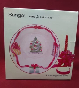Sango Home for Christmas Indonesia 1 Round Vegetable Bowl - Picture 1 of 3