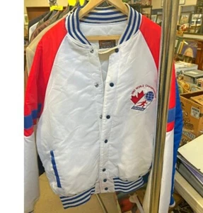 Baseball World Cup Vintage 1990 Satin Bomber Jacket Team Cuba Championship XXL - Bild 1 von 3