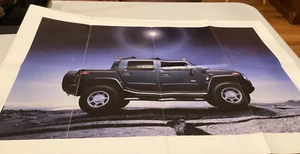 2004-2005 Hummer H1, H2, H2 SUT Original Car Sales Brochure Catalog Poster Mint! - Bild 1 von 10