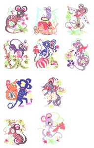 Juego de Ratón Cortes de Papel Colorido 10 Pequeñas Piezas Individuales Zhou 1 Paquete Lote - Imagen 1 de 11