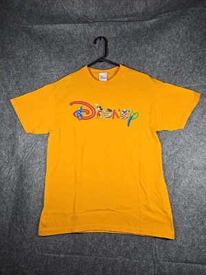 Camiseta Disney Store Mickey Mouse Logo Disney Talla M Amarilla  Foto 1 de 4