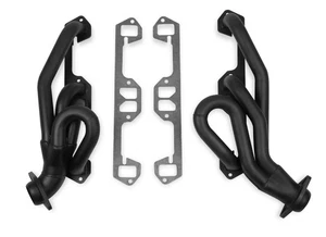91945FLT Flowtech Shorty Headers - Black Painted - Foto 1 di 6