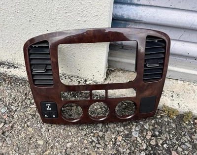 2003-2006 Suzuki XL7 / Grand Vitara OEM Woodgrain Center Dash Radio Bezel OEM - Image 1 of 4