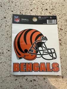 New Cincinnati Bengals NFL 4"x4" Static Cling Decal Auto Sticker Emblem - Picture 1 of 1