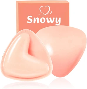 Snowy Sticky Bra Inserts,Reusable and Waterproof Double Sided Push up Sticky Bra - Picture 1 of 8