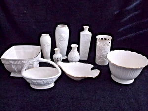 Lenox Fine China - Konvolut 10 Teile - Elfenbein mit Goldrand - gebraucht - Bild 1 von 10