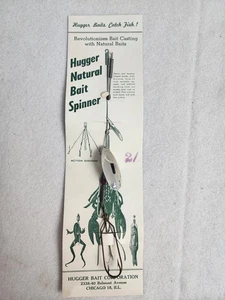 Vintage HUGGER Spinner Fishing Lures with Early Weedless Hook Mechanism #2 NOS - Picture 1 of 13
