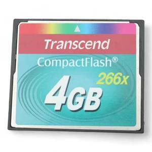 Transcend 4GB CF Card 266x Compact Flash - Picture 1 of 1