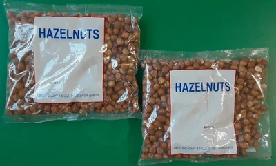 Hazelnuts, Shelled - Quantity 2 LBS (2 - 1 LB Bags) - USDA -  Best By: 6/22/2026 - Image 1 of 4