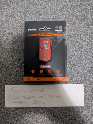 Supreme x Fenix E03R Flashlight Keychain (Red) - Image 1 of 2