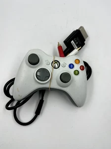 1 x Genuine Microsoft Xbox 360 Wireless Controller white no battery + xbox rca - Picture 1 of 2