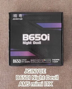 JGINYUE B650i Night Devil AM5 Mini-ITX Motherboard - Picture 1 of 4