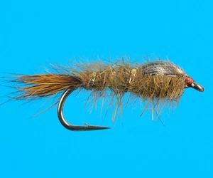 Gold Ribbed Hare's Ear Olive, 6 pcs. size 18 (wtd) - Imagen 1 de 1
