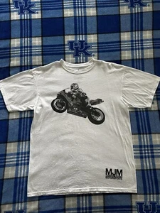 Camiseta blanca Michael Jordan Motorsports motocicleta MJM Guardia Nacional grande L - Imagen 1 de 7