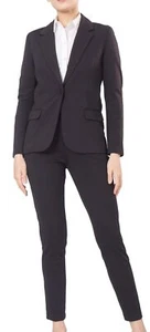 Marycrafts Women's Business Blazer Pant Suit Set for Work 10 Black - Picture 1 of 8