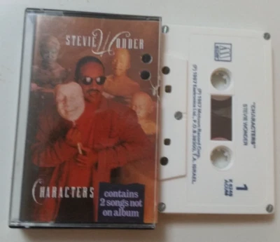 Characters by Stevie Wonder  RARE ISRAELI Cassette1992, Motown  - Image 1 of 2