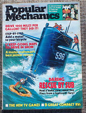 Popular Mechanics Magazine December 1977. Daring Rescue By Sub, Xmas Decorations