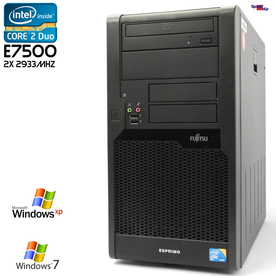 PC Ordenador Fujitsu Esprimo P5730 D2811 RS-232 Puerto 160GB 4GB RAM Windows XP - Imagen 1 de 4