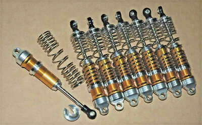 Aluminum Performance Big Bore Shocks Fit Traxxas E Maxx T Maxx 3.3/2.5 Gold - Image 1 of 2