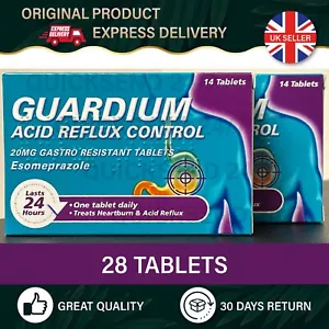 Control de reflujo ácido Guardium | Comprimidos gastroresistentes | 20 mg | 7 - 28 comprimidos - Imagen 1 de 8