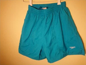 Speedo Pool Shorts Sz S 26 - 28 inch to fit 75cm waist Blue Pockets swimmers - Picture 1 of 11