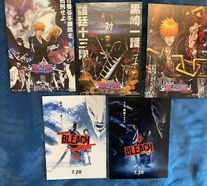 BLEACH Japan flyer SET of 5! 2006-18 Fade to Black Hell Verse Memories of Nobody - Foto 1 di 6
