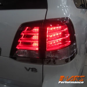 Clear Red LED Tail Lights for TOYOTA LANDCRUISER 200 Series 2007-15 FJ200 LC200 - Afbeelding 1 van 5