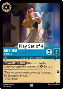 Aurora - Briar Rose 138 /204.💎Play set of 4💎Lorcana The First Chapter - Picture 1 of 1