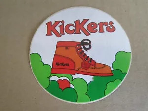 604J 1970'S Sticker Stickers Round Shoe Kickers Brown Red - Picture 1 of 2