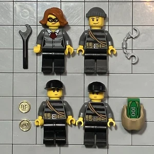 LEGO CITY Robbers Crooks Minifigs & Accessories Lot Of 4 C4 41 - Picture 1 of 2
