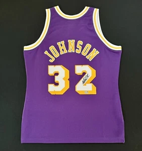 Magic Johnson Signed LA Lakers Mitchell & Ness Authentic Jersey Fanatics - Picture 1 of 5