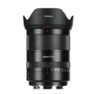 7Artisans AF 50mm f/1.8 full frame L lens for Leica Sigma L mount camera =Black= - Image 1 of 4