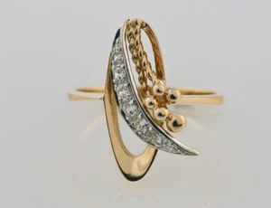 Ring 585 14 K Rotgold Zirkonia - Bild 1 von 3