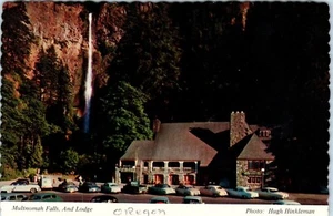 Multnomah Falls and Lodge, Columbia River Highway, Oregon Postcard - Picture 1 of 2