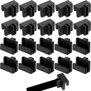 20Pcs Hanging File Rails Clips File Folder Clips Drawer Divider Clips, Black Han - Picture 1 of 12